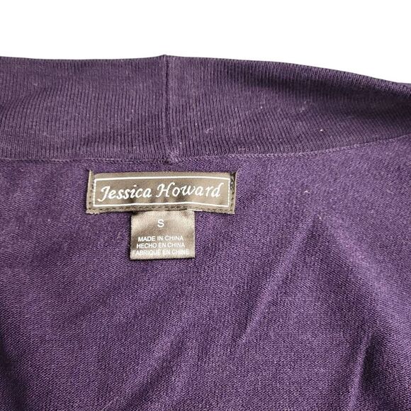 Jessica Howard Navy Blue Cropped Sweater Cardigan Shrug on Sale 5 for $25 - Picture 2 of 5